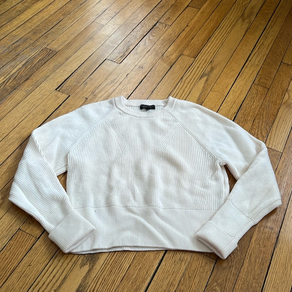 Merino Wool Cream Color in Petite Medium